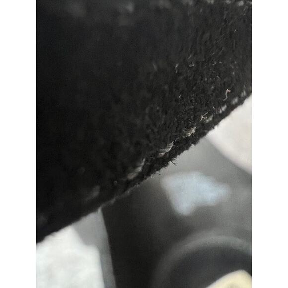 Steve Madden Irenee Heels Sandals Women's 8.5 M Black Suede Open Toe Ankle Strap - Picture 8 of 10